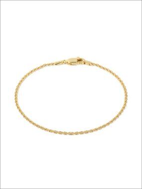 14K Gold Filled Rope Bracelet, 1.5mm Twisted Chain, Hypoallergenic Unisex